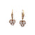 Antique Diamond 18 Karat Yellow Gold Drop Earrings