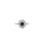 Art Deco Inspired Sapphire Diamond Platinum Ring