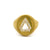 GIA 2.04 Carats Shield Cut Diamond 20 Karat Yellow Gold Signet Ring
