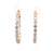 5.12 Carats Total Weight Diamond 18 Karat Yellow Gold Hoop Earrings