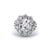 Mid Century French GIA 2.31 Carat Old European Cut Diamond Platinum Cluster Ring