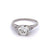 Art Deco GIA 1.31 Carats Old European Cut Diamond Platinum Ring