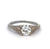 Art Deco GIA 0.80 Carats Old Mine Cut Diamond 18k White Gold Solitaire Ring