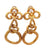 Vintage 18 Karat Yellow Gold Knot Ear Clip Earrings