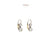 Antique Inspired Diamond Platinum 18 Karat Yellow Gold Drop Earrings