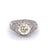 Art Deco 2.40 Carats Old European Cut Diamond Platinum Filigree Ring