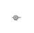 Art Deco Inspired Old European Cut Diamond Sapphire Platinum Halo Ring