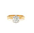 Vintage GIA 1.06 Carats Old European Cut Diamond 18 Karat Yellow Gold Solitaire Ring
