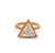 GIA 2.45 Carats Triangular Step Cut Diamond 18k Yellow Gold Solitaire Ring