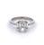 GIA 1.55 Carats Cushion Cut Diamond Platinum Ring