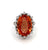 Mid Century H. Stern Imperial Topaz Diamond 18 Karat White Gold Cocktail Ring