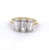 Jack Weir and Sons Diamond 18k Yellow Gold Platinum Three Stone Ring