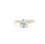 Mid Century 1.00 Carat Round Brilliant Cut 14 Karat Yellow Gold Solitaire Ring
