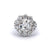 Mid Century French GIA 2.31 Carat Old European Cut Diamond Platinum Cluster Ring