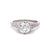 Edwardian GIA 1.52 Carats Old European Cut Diamond Platinum Filigree Ring