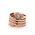 Late Victorian Diamond 14 Karat Rose Gold Wrapped Snake Ring
