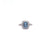 Art Deco Inspired Aquamarine Diamond Platinum Ring