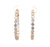 5.12 Carats Total Weight Diamond 18 Karat Yellow Gold Hoop Earrings