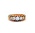 Late Victorian Diamond 14 Karat Yellow Gold Five Stone Band Ring