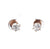 Victorian Diamond 10 Karat Rose Gold Stud Earrings