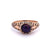 Victorian Garnet 14 Karat Rose Gold Filigree Ring