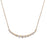 Diamond 14 Karat Yellow Gold Crescent Necklace