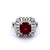 Mid Century GIA 2.58 Carat Thailand Ruby Diamond Platinum Ballerina Ring