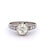 Art Deco French 1.56 Carats GIA Old European Cut Diamond Platinum Buttercup Ring