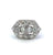 Art Deco Old Cut Diamond Platinum Dinner Ring