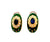 Vintage Fabergé Sapphire Diamond Green Guilloche Enamel Ear Clips Earrings