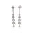 Art Deco Inspired 0.60 Carat Old Mine Cut Diamond Platinum Chandelier Dangle Earrings