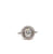 Art Deco Inspired 0.70 Carat Diamond Platinum Halo Filigree Ring