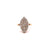 Mid Century French 0.60 Carat Diamond 18 Karat Gold Navette Ring