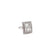 Art Deco Inspired 0.80 Carat Princess Cut Diamond Platinum Ring