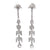 Art Deco Inspired 0.60 Carat Old Mine Cut Diamond Platinum Chandelier Dangle Earrings
