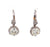 Art Deco Inspired Diamond Platinum Buttercup Drop Earrings