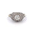 Art Deco Old European Cut Diamond Platinum 14k White Gold Ring