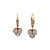 Antique Diamond 18 Karat Yellow Gold Drop Earrings