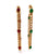 Vintage Italian Ruby Emerald 18 Karat Yellow Gold Link Bracelet Set