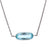 Art Deco Aquamarine Platinum Pendant Necklace