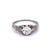 Art Deco GIA 0.92 Carats Old European Cut Diamond Platinum Filigree Ring