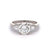 Mid Century GIA 1.71 Carats Round Brilliant Cut Diamond Platinum Ring