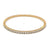 Diamond 14 Karat Yellow Gold Bangle Bracelet