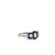 Art Deco Inspired 0.30 Carat Old Cut Diamond Sapphire Platinum Three Stone Ring
