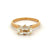 Vintage French GIA 1.51 Carats Cushion Cut Diamond 18k Yellow Gold Solitaire Ring