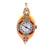 Antique Longines Russian Diamond Ruby Platinum 14 Karat Yellow Gold Wristwatch