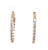 Diamond 14 Karat Yellow Gold Hoops Earrings