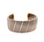 Vintage Cartier French Stainless Steel and 18 Karat Yellow Gold Cuff Bracelet