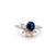 Vintage GIA 1.01 Carats Cambodian Sapphire Diamond Platinum Ring