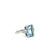 Art Deco Inspired 4.72 Carats Aquamarine Diamond Platinum Ring